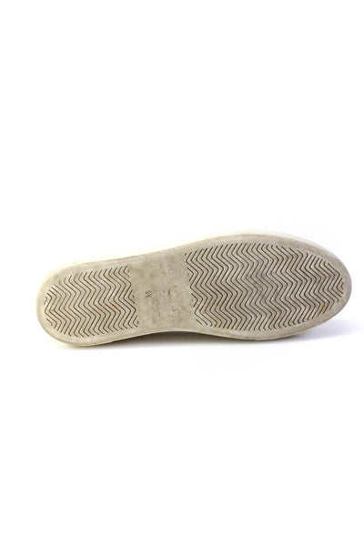 Scoop NYC Women's Snakeskin Platform Slip On Sneakers White Size 9.5