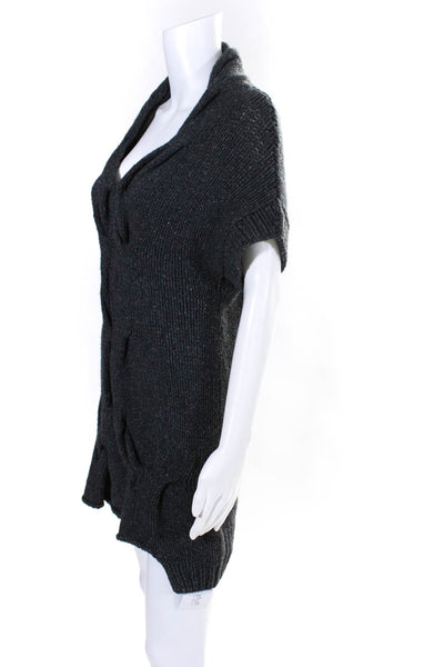 AllSaints Co Ltd Spitalfields Womens Vex Sweater Dress Gray Wool Size 8