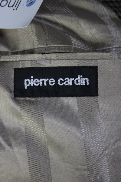 Pierre Cardin Paris Men's Long Sleeve Two Button Blazer Jacket Brown Size M