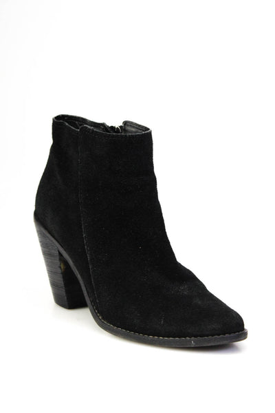 Dolce Vita Womens Suede Zip Up Ankle Boots Black Size 8.5