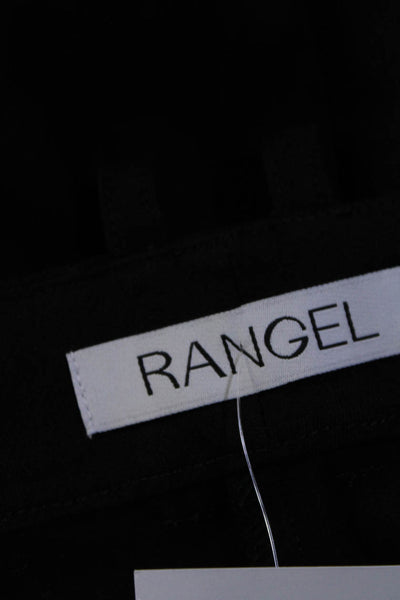 Rangel Womens Belt Loop Mid Rise Straight Leg Dress Pants Black Size Small