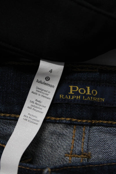Polo Ralph Lauren Women's Low Rise Dark Wash Skinny Denim Jeans Blue 27 Lot 2