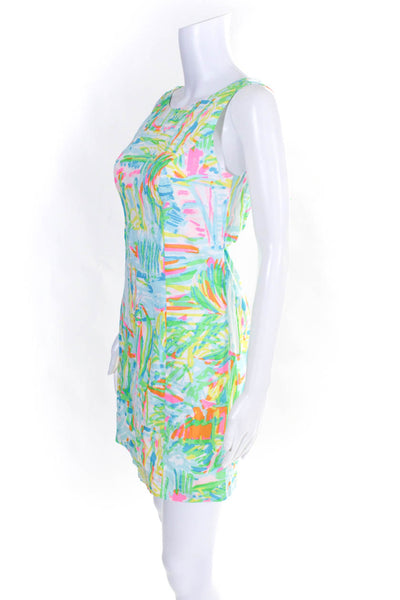 Lilly Pulitzer Women's Printed Open Back Sleeveless Mini Dress Multicolor Size 0