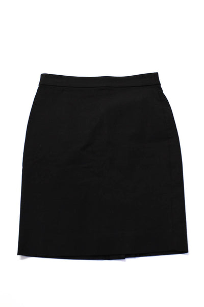J Crew Theory Womens Pants Black Cotton No. 2 Pencil Skirt Size 2P 4 lot 2