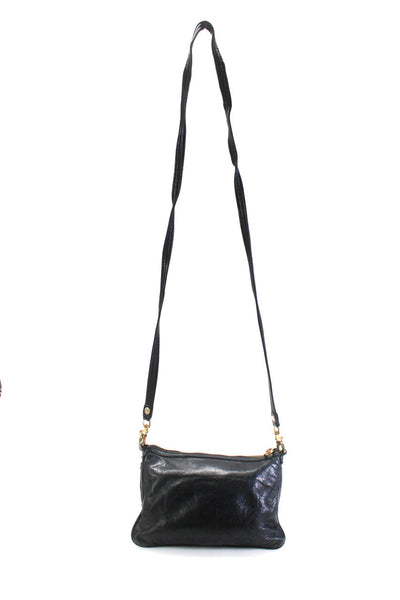 Marc Jacobs Womens Zipped Turn Lock Detachable Strapped Crossbody Handbag Black