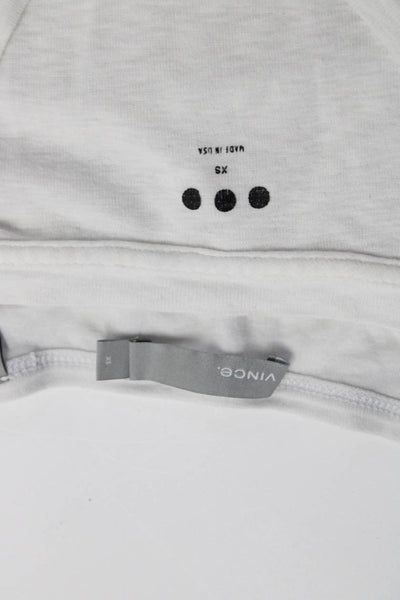 Vince Three Dots Womens T-Shirt Top White Size XS Lot 2