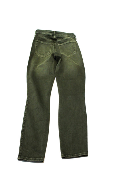 L'Agence Womens Margot High Rise Ankle Skinny Jeans Pants Olive Green Size 24