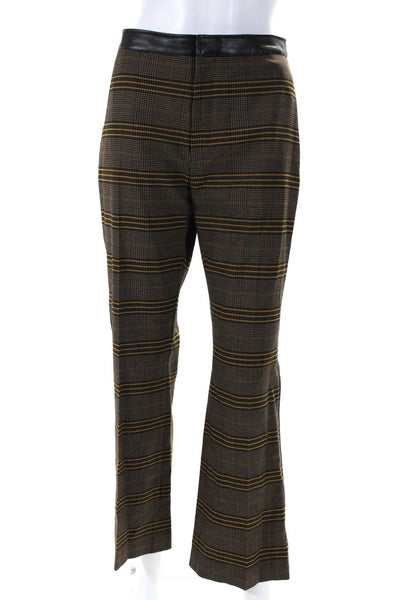 Adeam Womens Cropped Cigarette Pant Tumeric Size 10