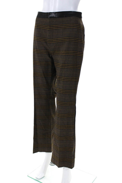 Adeam Womens Cropped Cigarette Pant Tumeric Size 10