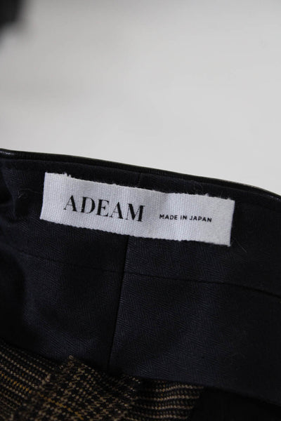 Adeam Womens Cropped Cigarette Pant Tumeric Size 10