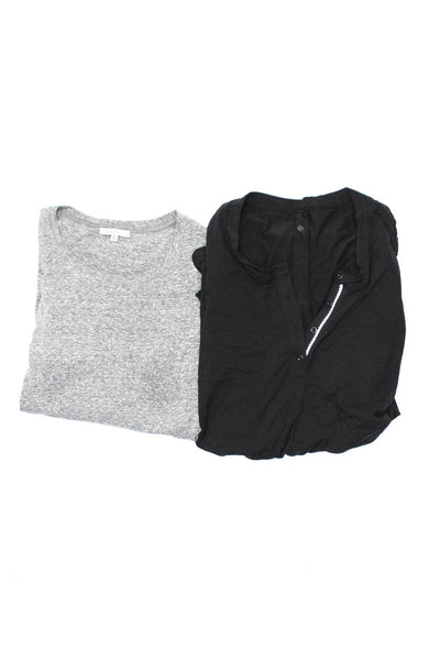 Z Supply Women's Round Neck Short Sleeves Mini T-Shirt Dress Gray Size XL  Lot 2