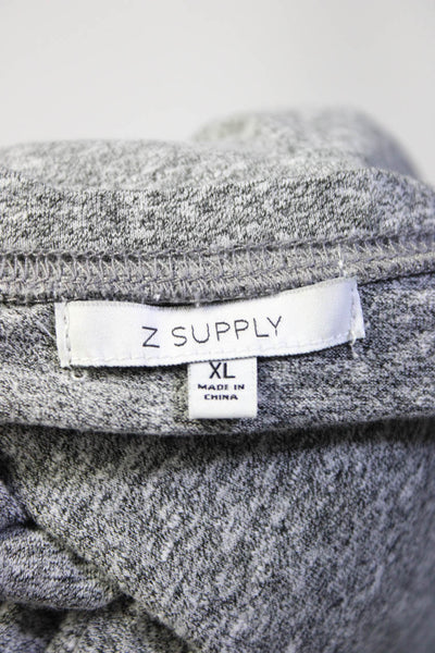 Z Supply Women's Round Neck Short Sleeves Mini T-Shirt Dress Gray Size XL  Lot 2