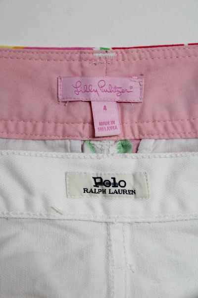 Polo Ralph Lauren Women's Midrise Five Pockets Cutoff Short White Size 27 Lot 2