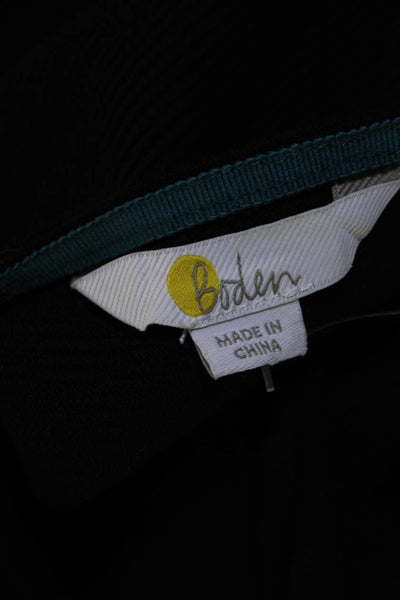 Boden Womens V Neck 3/4 Sleeved Knee Length Pocket Pencil Dress Black Size 2