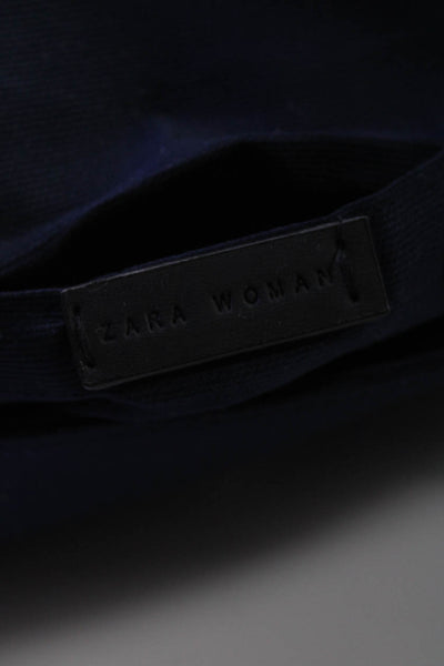 Zara Women's Beaded Fringe Chain Strap Crossbody Handbag Blue Size S Lot 2