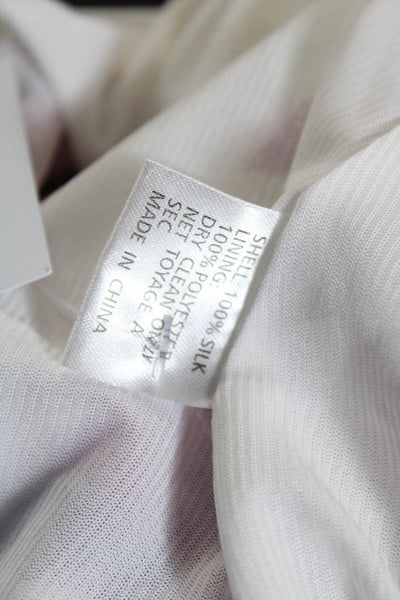 Yumi Kim Womens Silk Abstract Print Halter Neck Dress Multi Colored Size Small