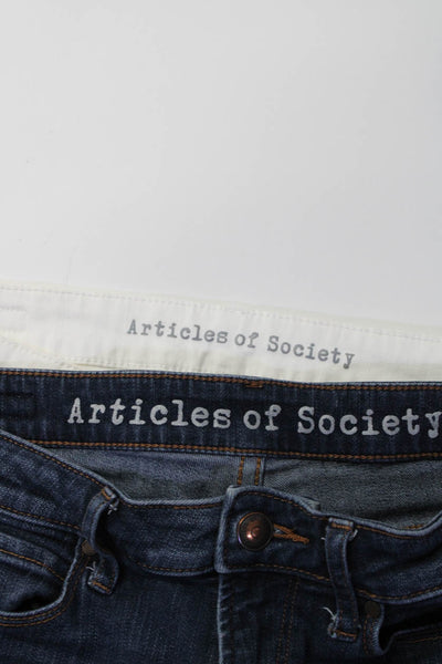 Articles of Society Women's Midrise Dark Wash Skinny Denim Pant Size 27 Lot 2