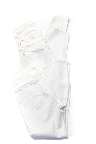 Frame Women's High Waist Five Pockets Skinny Denim Pant White Size 27 Lot 3
