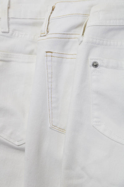 Frame Women's High Waist Five Pockets Skinny Denim Pant White Size 27 Lot 3