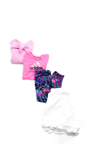 Crewcuts Adidas Girls Shorts Active Pink Bow Front Sweater Top Size 3 8 24 Lot 4