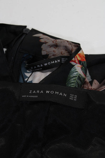 Zara Womens Dress Black Textured Open Front Long Sleeve Blazer Size XS lot 2