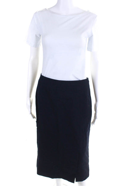 Pendleton Women's Wool Midi Pencil Skirt Navy Size 6