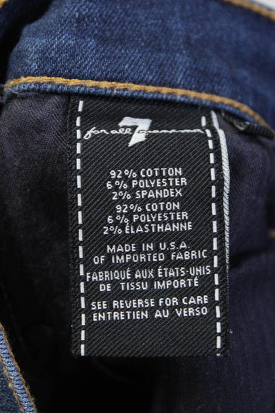 Rag & Bone 7 for all Mankind Women's Frayed Skinny Jeans Black Size 25 28, Lot 2