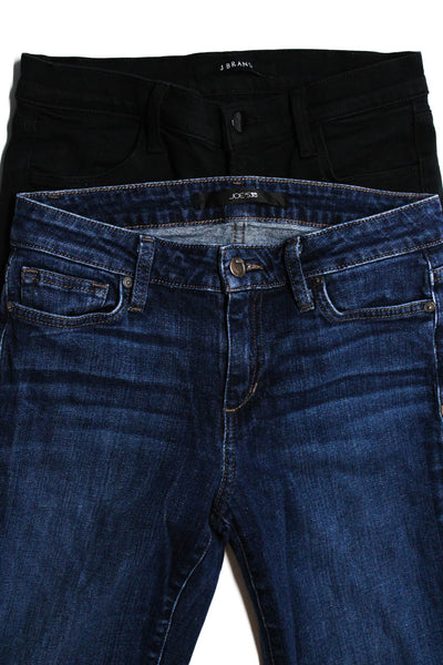 J Brand Joes Womens Skinny & Straight Leg Jeans Black Size 27 26 Lot 2