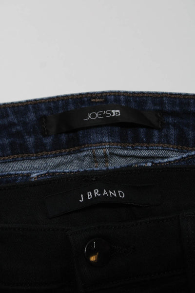 J Brand Joes Womens Skinny & Straight Leg Jeans Black Size 27 26 Lot 2