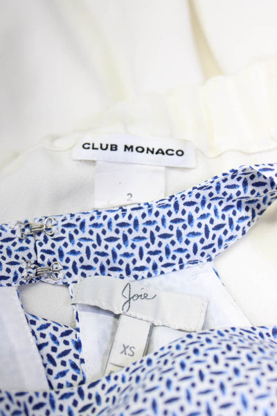 Joie Club Monaco Women's Sleeveless Drawstring Waist Dress Blue Size XS 2, Lot 2