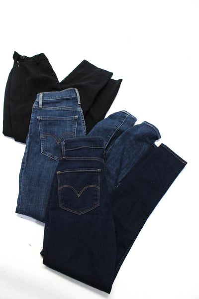 Levis Classiques Entier Womens Skinny Buttoned Jeans Pants Blue Size 25 0 Lot 3