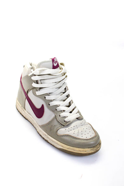 Nike Dunk Women's High Top Lace Up Sneakers Gray Purple Size 6.5