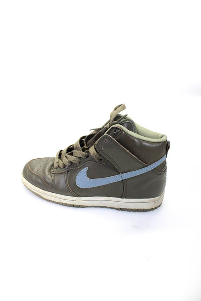 Nike Dunk Women's High Top Lace Up Sneakers Green Blue Size 6