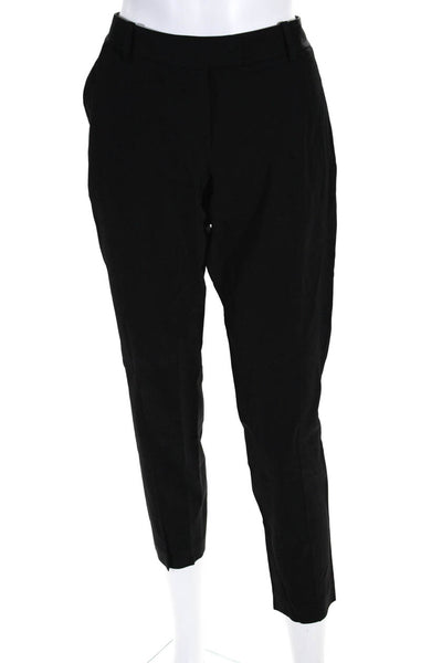 Theory Women's Tapered Trouser Pants Black Size 2