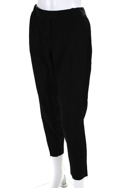 Theory Women's Tapered Trouser Pants Black Size 2