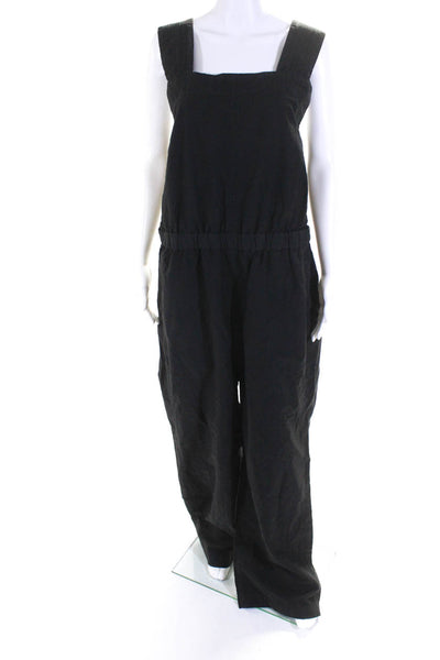 Everlane Womens The Fatigue Apron Jumpsuit  Black Size 16