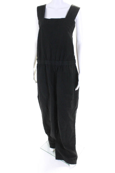 Everlane Womens The Fatigue Apron Jumpsuit  Black Size 16