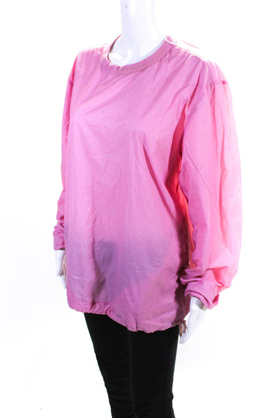 Our Legacy Womens Our Legacy Drawstring Waist Windbreaker Top Pink Size 48