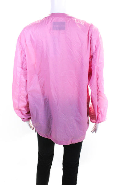 Our Legacy Womens Our Legacy Drawstring Waist Windbreaker Top Pink Size 48