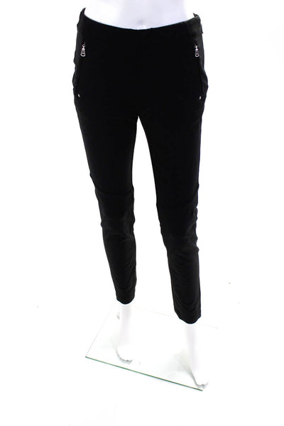 Ralph Lauren Women's Zip Side Straight Leg Pant Black Size 4