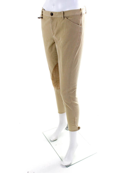 Ralph Lauren Women's Midrise Flat Front Straight Leg Dress Pant Beige Size 8