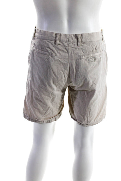 Etro Mens Light Khaki Cotton Front Pockets Casual Shorts Size 48