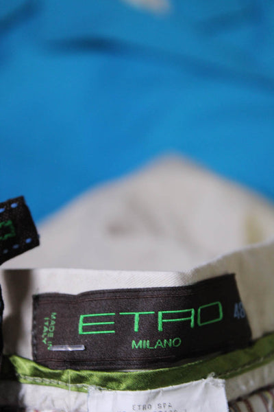Etro Mens Light Khaki Cotton Front Pockets Casual Shorts Size 48
