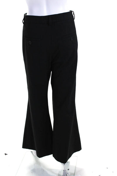 By Malene Birger Womens Flat Front Four Pocket Flared Dress Pants Black Size L