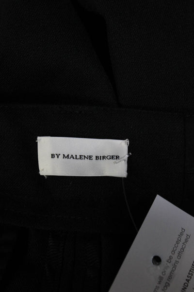 By Malene Birger Womens Flat Front Four Pocket Flared Dress Pants Black Size L