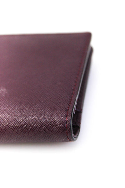 Kate Spade New York Womens Leather Snap Closure Bi-Fold Card Wallet Purple