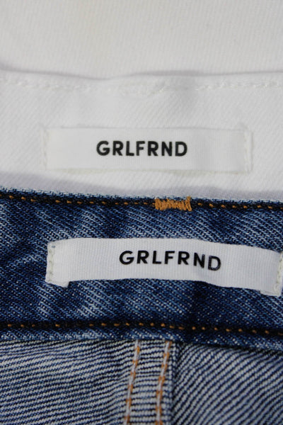 Grlfrnd Women's Midrise Button Fly Cutoff Denim Short Size 26 Lot 2