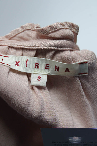 Xirena Women's Scoop Neck Spaghetti Straps Tank Top Blouse Pink Size S