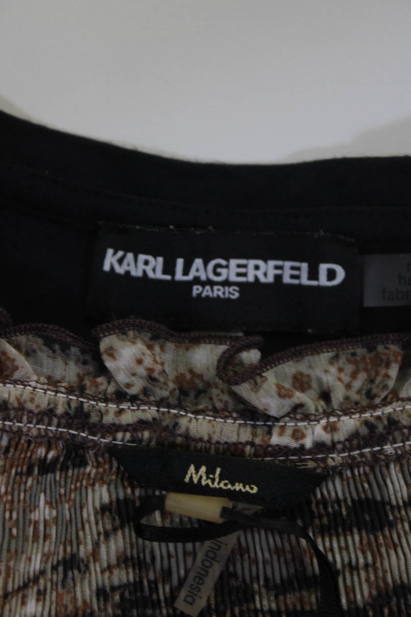 Karl Lagerfeld Milano Womens Shirts Size Medium Extra Large Lot 2