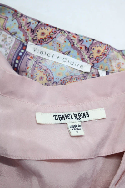 Daniel Rainn Violet + Claire Womens Blouses Tops Pink Size S L Lot 2